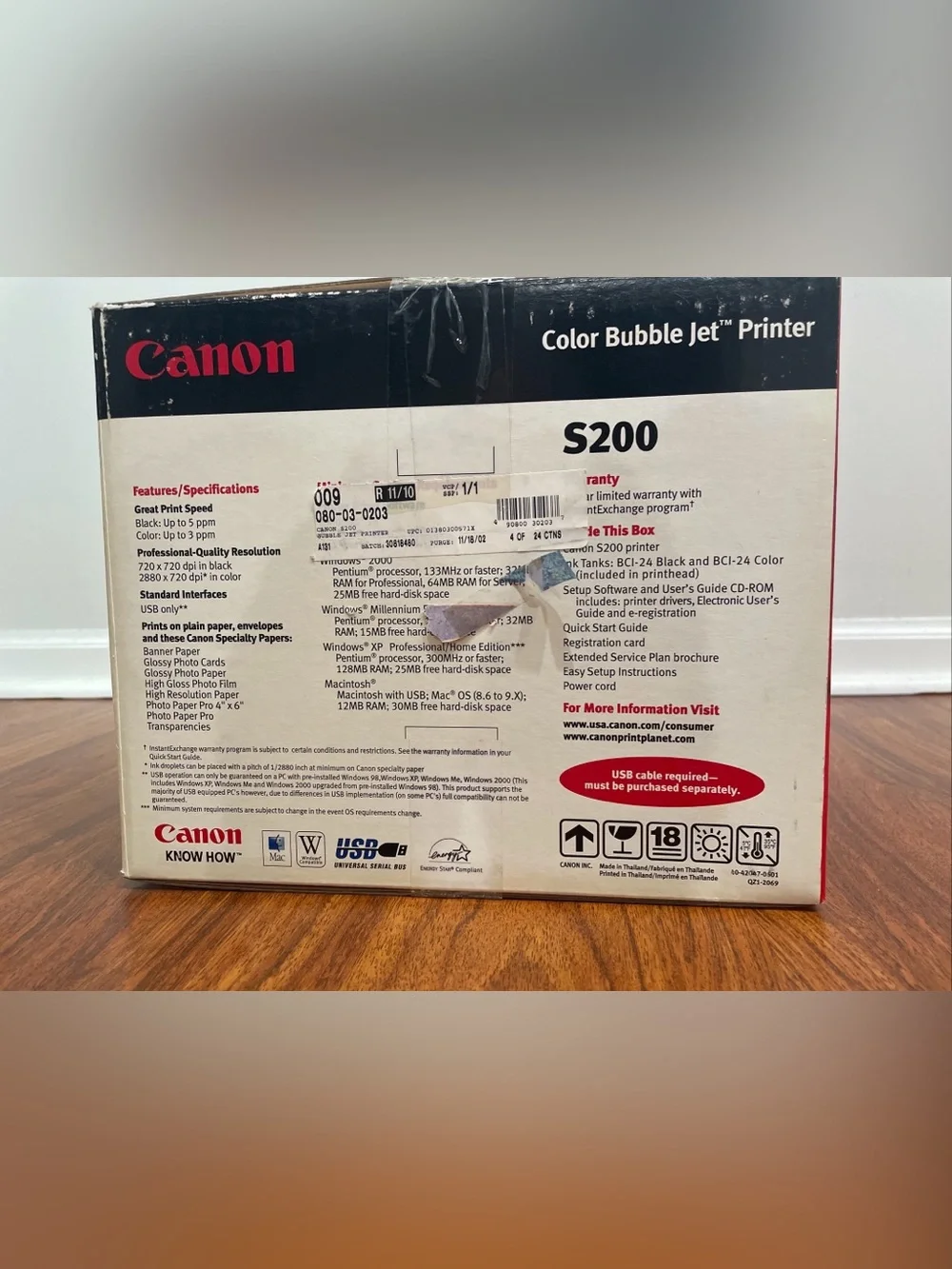 Canon retail box